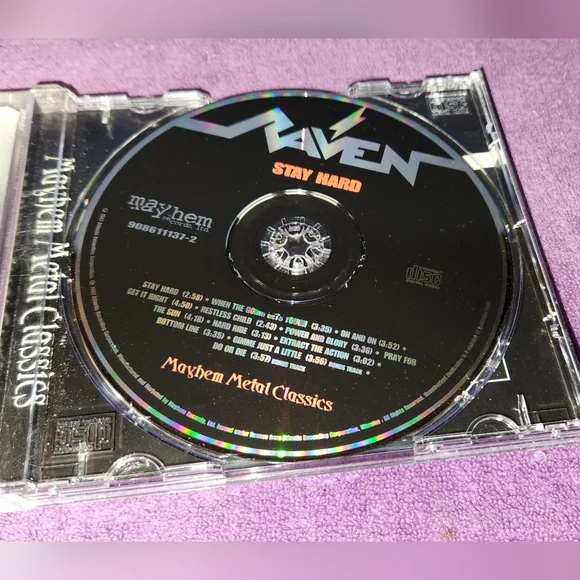 RAVEN cd STAY HARD 1998 Mayhem Records